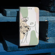 Onasi Smart Art Flower ovitek za Galaxy A22 5G, preklopni