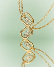 PDPAOLA Očarljiva pozlačena ogrlica črka "S" LETTERS CO01-530-U (verižica, obesek)