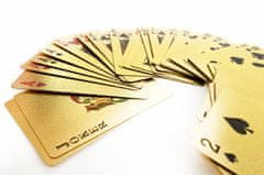 Premium plastične igralne karte, zlata barva