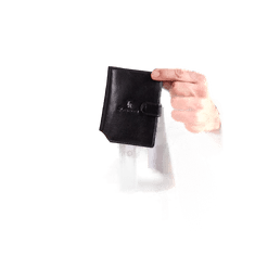 Lorenti Črna navpična moška usnjena denarnica CE-PF-75699-9.16_290331 Univerzalni