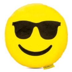 HappyFace Kakovostna plišasta blazina emoji smile z očali 32cm