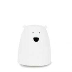 Rabbit&Friends silikonska lučka, mali medvedek, bela