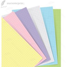 Filofax kvadratni papir A5 - pastelni