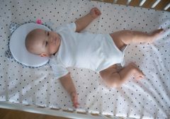Motherhood Ergonomska stabilizacijska blazina za novorojenčke z ušesi Grey Classics 0-6m