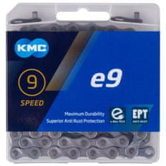 KMC E9 EPT srebrna veriga s 136 členki za e-kolesa