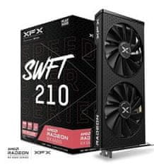 XFX AMD Radeon RX 6600 SWIFT210 CORE 8GB GDDR6, 3x DP, HDMI, 2 ventilatorja, 2 reži