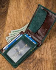 FOREVER YOUNG Čudovita, barvita moška denarnica iz naravnega usnja