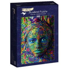 BlueBird print Face Art - Portrait of woman puzzle 1000 kosov