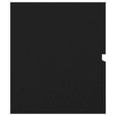 Greatstore Omarica za umivalnik črna 100x38,5x45 cm iverna plošča