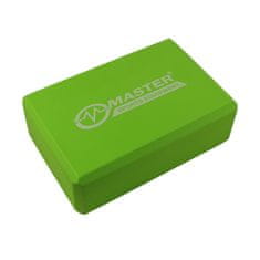 Master Sport Blok za jogo Yoga Block 23 x 15 x 7,5 cm, zelen
