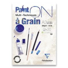 Clairefontaine Paint on Grain A3, 20 listov, 250 g