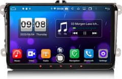 Farrot multimedijski predvajalnik za Volkswagen, Seat, Škoda s Canbus dekoderjem, AVTO RADIO Android 13.0 navigacija 2 din 9-inch 2/32 GB , GPS navigacija, WIFI, USB, Bluetooth, + zadnja kamera