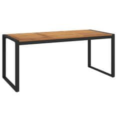 Vidaxl Vrtna miza z nogami U oblike 180x90x75 cm trden akacijev les