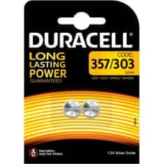 Duracell 2x Gumbna Baterija D 357 303 SR44 G13 1.5V