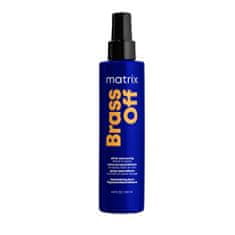 Matrix Brass Off All-In-One Toning Leave-In Spray sprej brez izpiranja za nevtralizacijo medenih odtenkov 200 ml za ženske