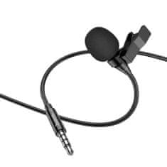 Hoco L14 Lavalier mikrofon 3.5mm mini jack, črna