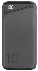 Goobay powerbank, 10000 mAh, USB-C QC 3.0, črn