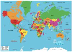 Dino Sestavljanke Zemljevidi sveta 82 kosov