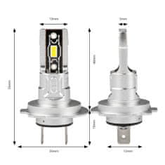 AMIO Komplet LED sijalk H7 MINI 42W 3600lm 6500K 9-18V