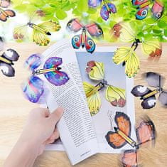 HOME & MARKER® Voščilnica z letečimi metulji, Dekoracija, Primerno za darilo (5 kosov) | FLUTTIES 