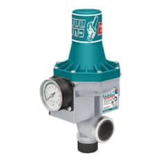 Total Avtomatsko elektronsko stikalo za uravnavanje tlaka vode 10Bar/10A, manometer (TWPS102)