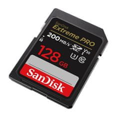 SanDisk Pomnilniška kartica EXTREME PRO SDXC 128 GB 200/90 MB/s UHS-I U3 (SDSDXXD-128G-GN4IN)