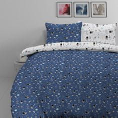 Svilanit otroška posteljnina Love Space, bombažna, 140x200 + 50x70 cm