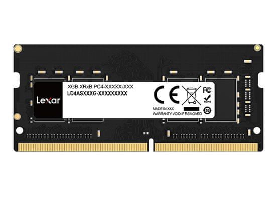 Lexar RAM pomnilnik za prenosnik, 16 GB, DDR4, 3200 MHz, CL19, SODIMM (LD4AS016G-B3200GSST)