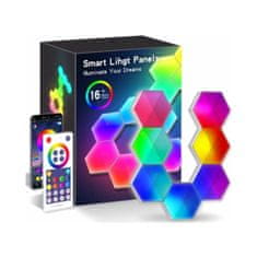 Tuya Pametni hexagon RGB LED paneli z daljincem 6 kosov