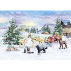 Playmobil Adventni koledar 71345 Konji Božična vožnja s sanmi