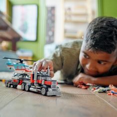 LEGO Creator 31146 tovornjak s ploščato ploščadjo in helikopter