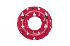 Bestway plavalno kolo z ročaji 1,19 m rdeče barve
