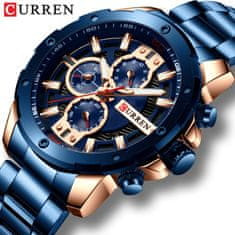 Curren 8336 Moški moda iz nerjavečega jekla Chronograph Watch priljubljena velika izbira Japonska Quartz poslovne zapestne ure 