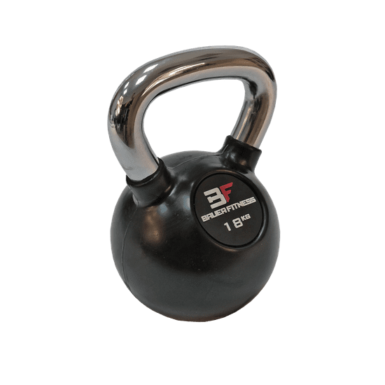 Bauer Fitness Kettlebell, gumiran, 18 kg AC-1257