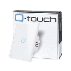 Q-touch Enojno stekleno stikalo na dotik Q-touch belo