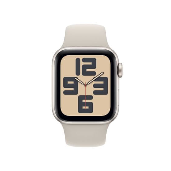 Apple Watch SE pametna ura, 40 mm, GPS, športni pašček, Starlight