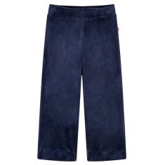 Greatstore Otroške hlače žamet temno modra 104