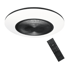Milagro LED plafonjeraska luč ARIA BLACK 38W z ventilatorjem, Milagro