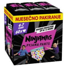 Pampers Ninjamas pižama hlače, za punce, 4-7 let, 60/1