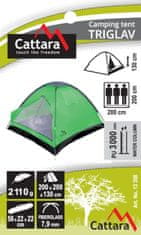 Cattara Triglav šotor, za 3 osebe, zelen