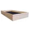 Lesena dvižna postelja 80x200x28 cm