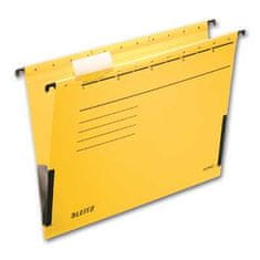 Leitz Alpha viseče mape s stranskimi ploščami rumene barve, 25 kosov