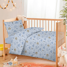 Svilanit otroška posteljnina Elephant, bombažna, 140x200 + 40x60 cm