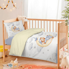 Svilanit otroška posteljnina Sleepy Bear, bombažna, 140x200 + 40x60 cm