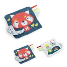 Miniland Baby Senzorična igrača - Rusty Panda rdeča