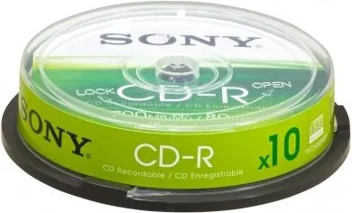 Sony CD-R medij 700 MB 48x (10CDQ80SP), 10 na osi