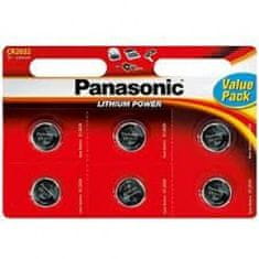 Panasonic Baterije Panasonic Lithium CR-2025L, 6 kos