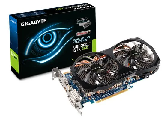Gigabyte Grafična kartica Gigabyte GeForce GTX 660, 2 GB, PCI-E (GV-N660OC-2GD)