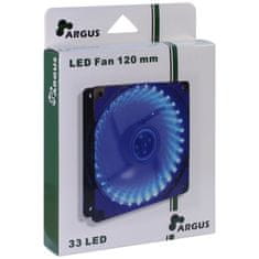 Inter-tech LED ventilator za ohišje Argus L-12025 BL, 120 mm, moder
