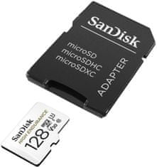 SanDisk Micro SDXC High Endurance spominska kartica, 128 GB + adapter